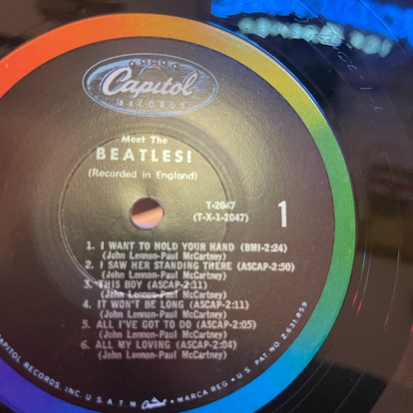 MEET THE BEATLES (ORIGINAL)Mono 2047- RIAA #6 - Picture 3 of 10